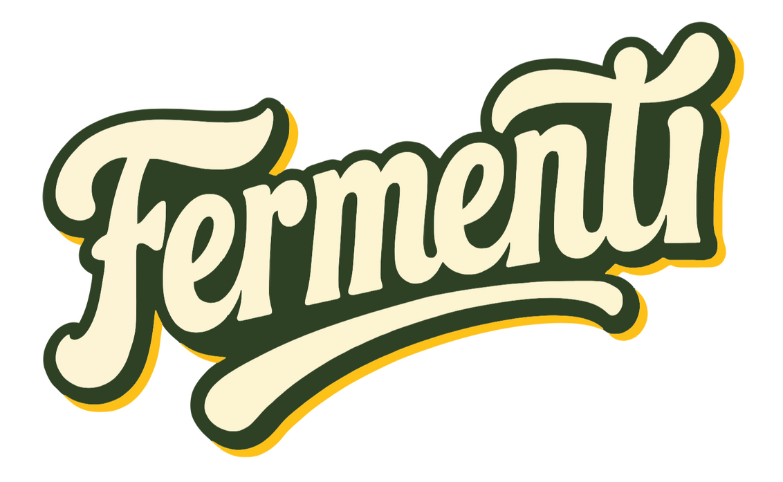 logo van fermenti. Het bedrijf dat italiaanse streetfood maakt met een moderne twist.